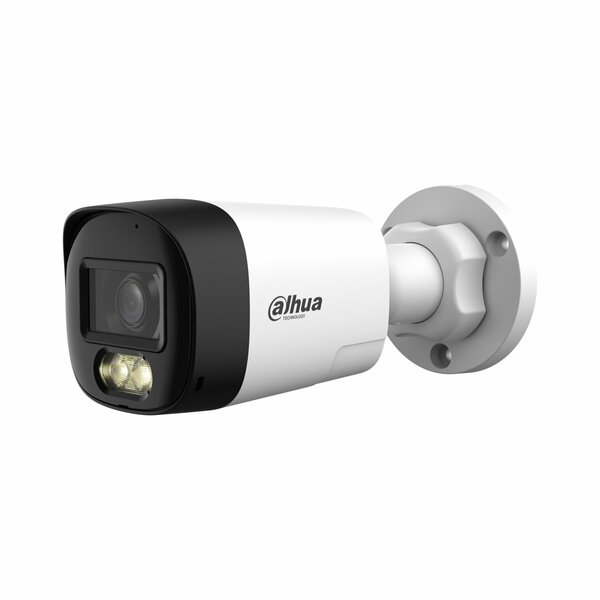 HAC HFW1200RL IL T 0280B DIP   2MP Smart Dual Light HDCVI Two Way Talk Fixed Focal Bullet Camera